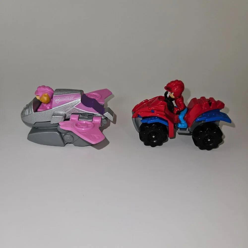 PAW Patrol Vehicle Lot Ryder Chase Skye Jet Dino Rescue Diecast/Plastic